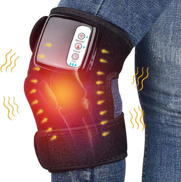 POSSESSORS teach Heated Knee Massager, 12W Electric Heating Knee Massager Far Infrared Joint Brace Support for Muscles Arthritis Sports Injury Pain Relief - Imported from UK
